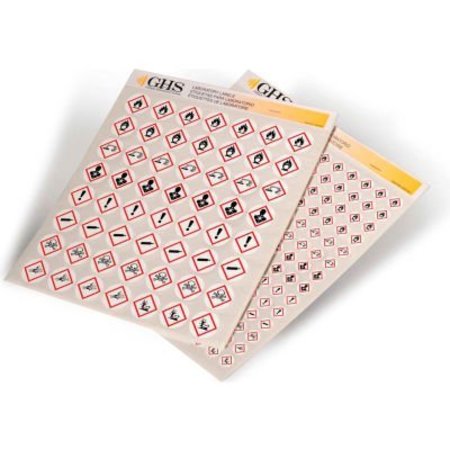 TOP TAPE AND LABEL INCOM® GHS1299 GHS Variety Pack Pictogram Label, 1" Diameter, 1,820/Pad GHS¬†1299.00